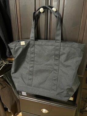 Herschel Supply Company Black Canvas Large Tote Bag